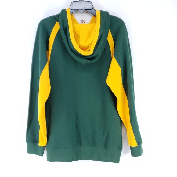 Badger Hoodie Men's Sz XS Green Yellow - Picture 3 of 7